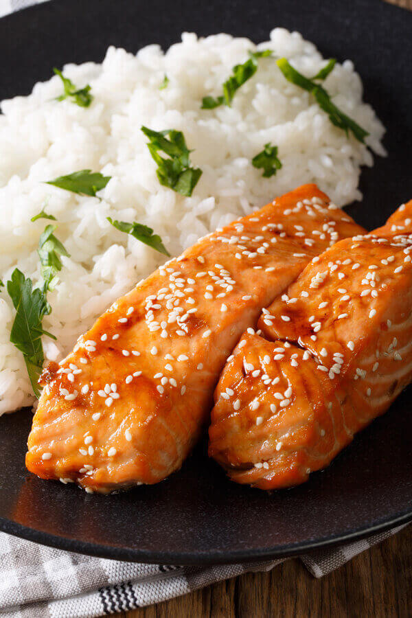 Sesame-Crusted Grilled Salmon Teriyaki Recipe