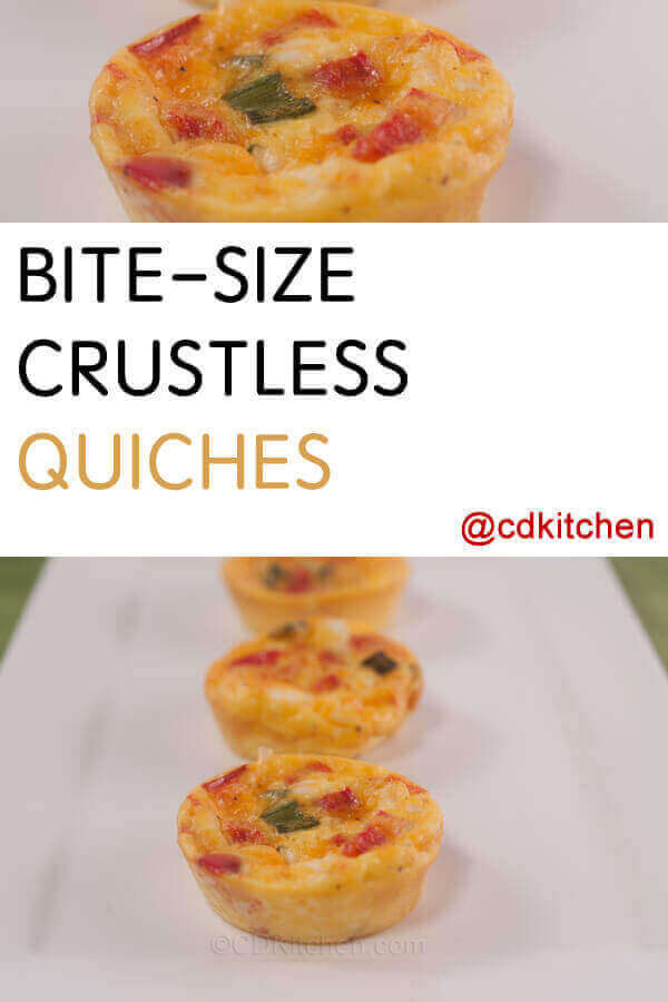 Bite-Size Crustless Quiches Recipe