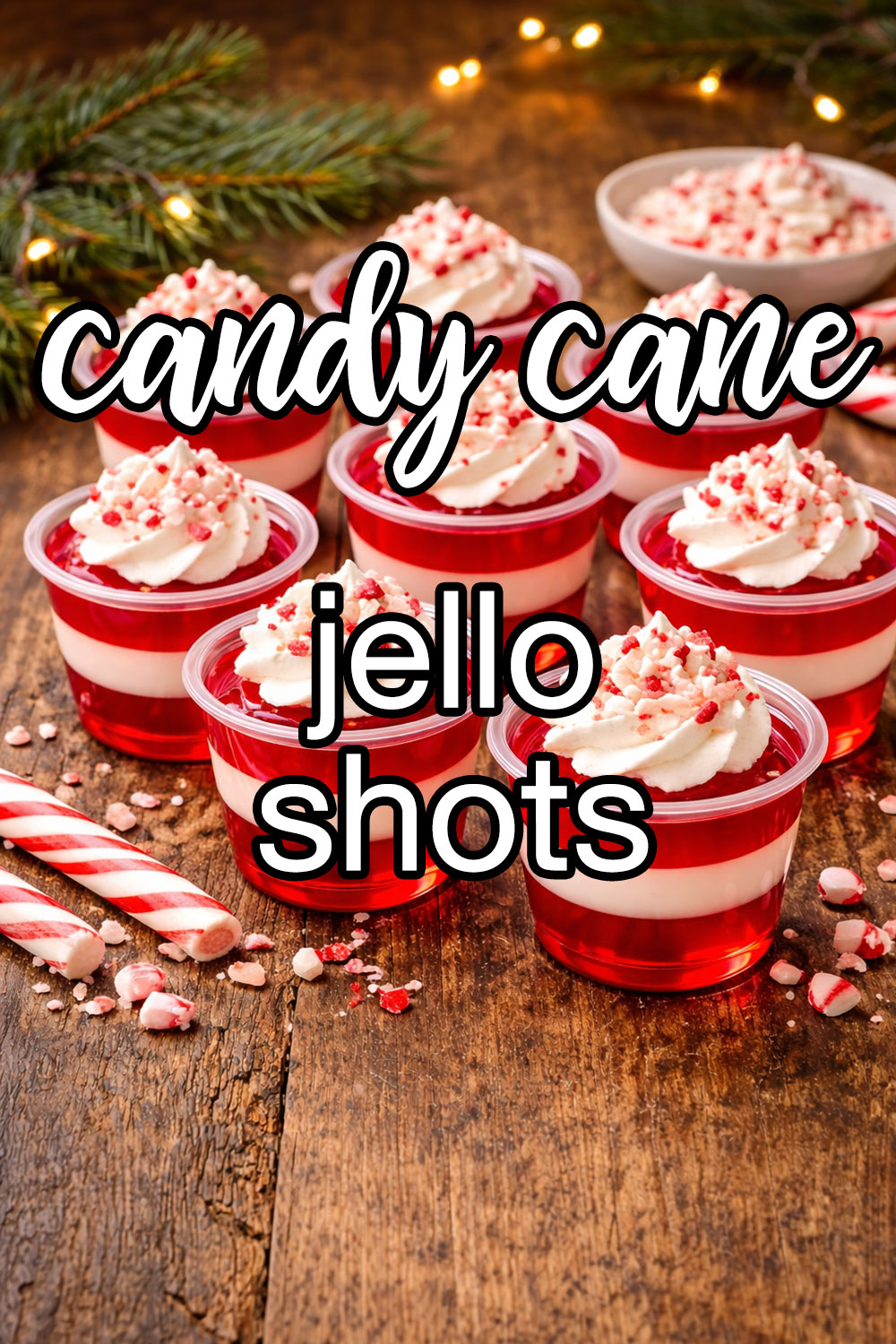 Candy Cane Jello Shots Recipe