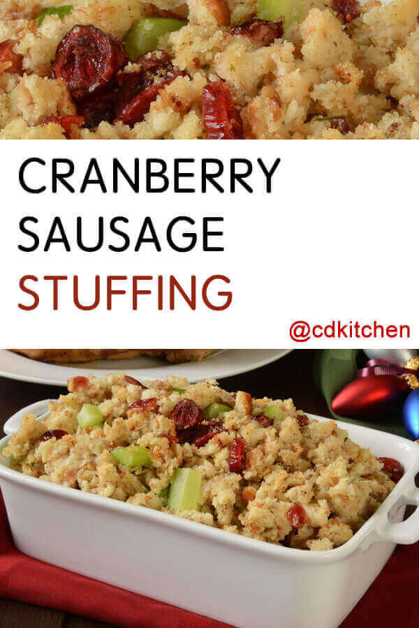 Cranberry Sausage Stuffing Recipe | CDKitchen.com
