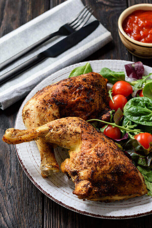 Grill Roasted Cornish Hens Or Chicken Recipe | CDKitchen