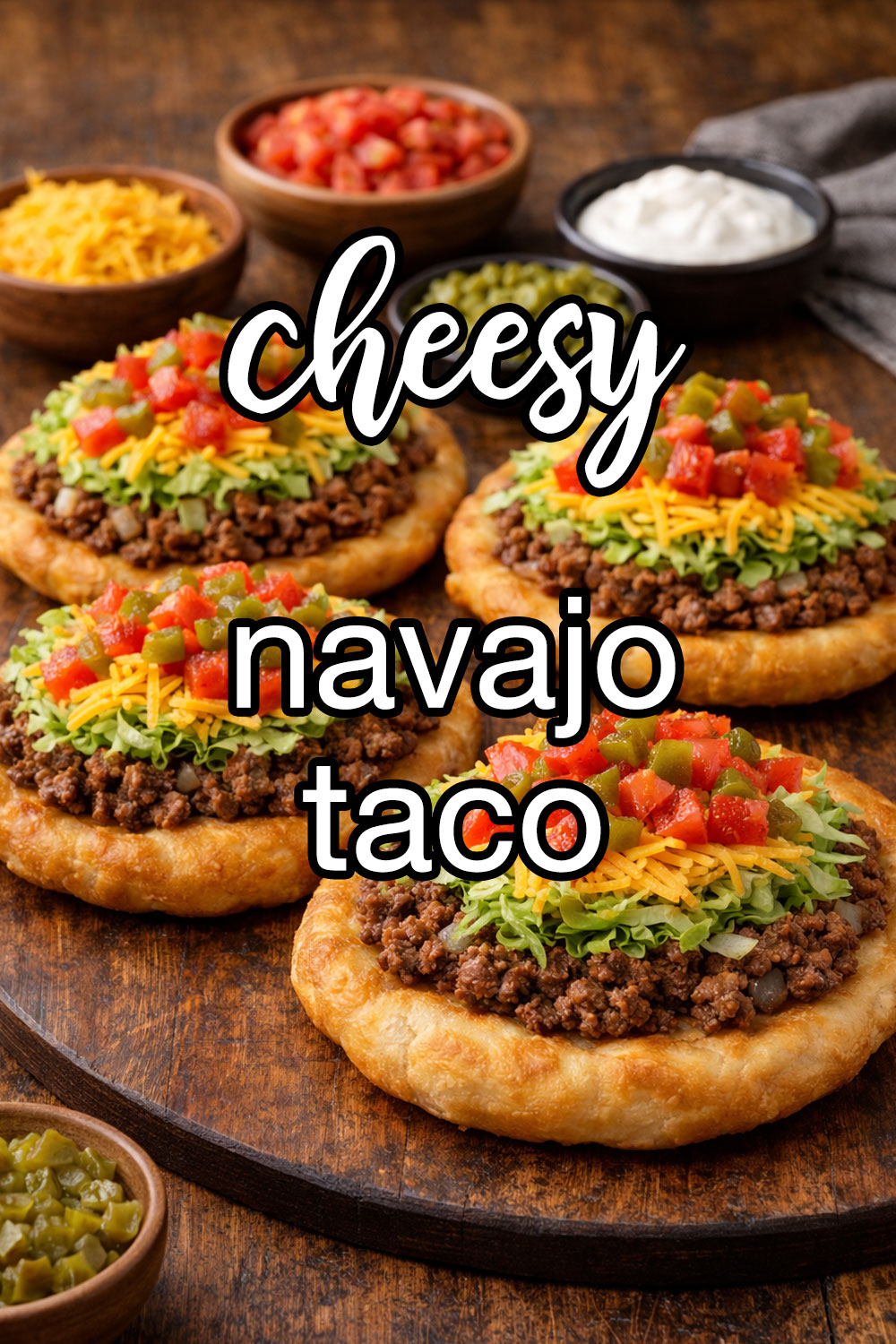 Cheesy Navajo Taco Recipe