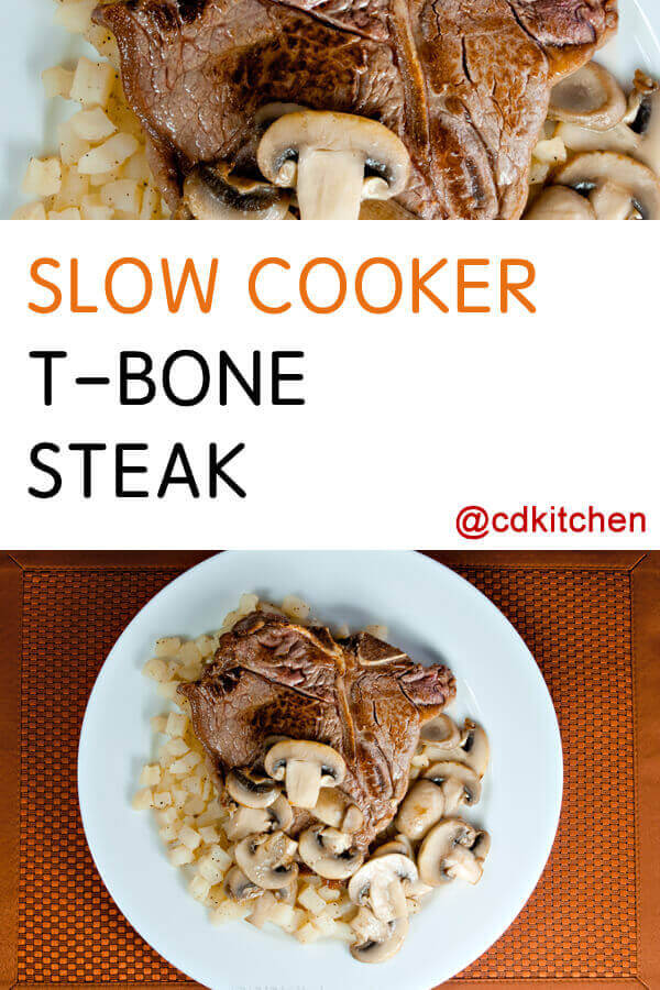Slow Cooked T-Bone Steak Crockpot Recipe | CDKitchen.com