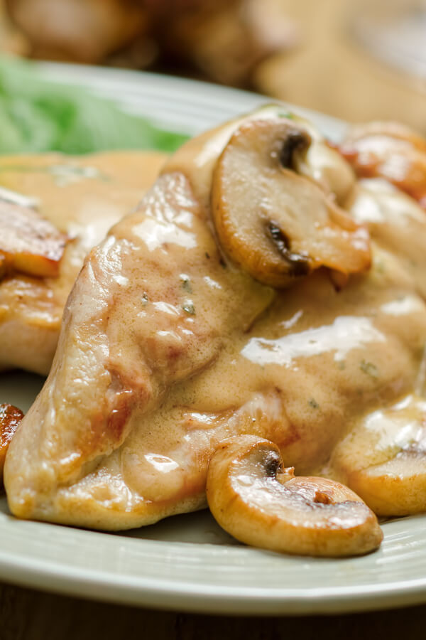 All-Day Chicken With Mushroom Gravy Recipe