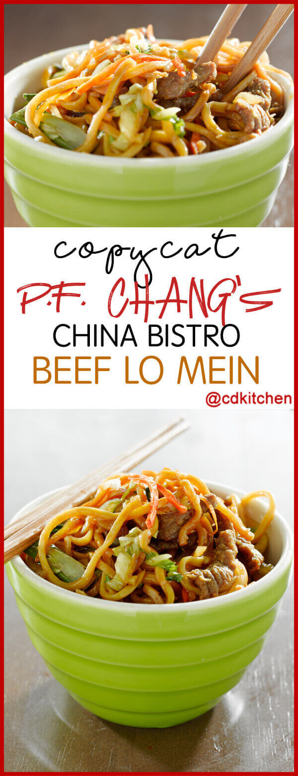 Copycat P.F. Chang's China Bistro Beef Lo Mein Recipe | CDKitchen.com