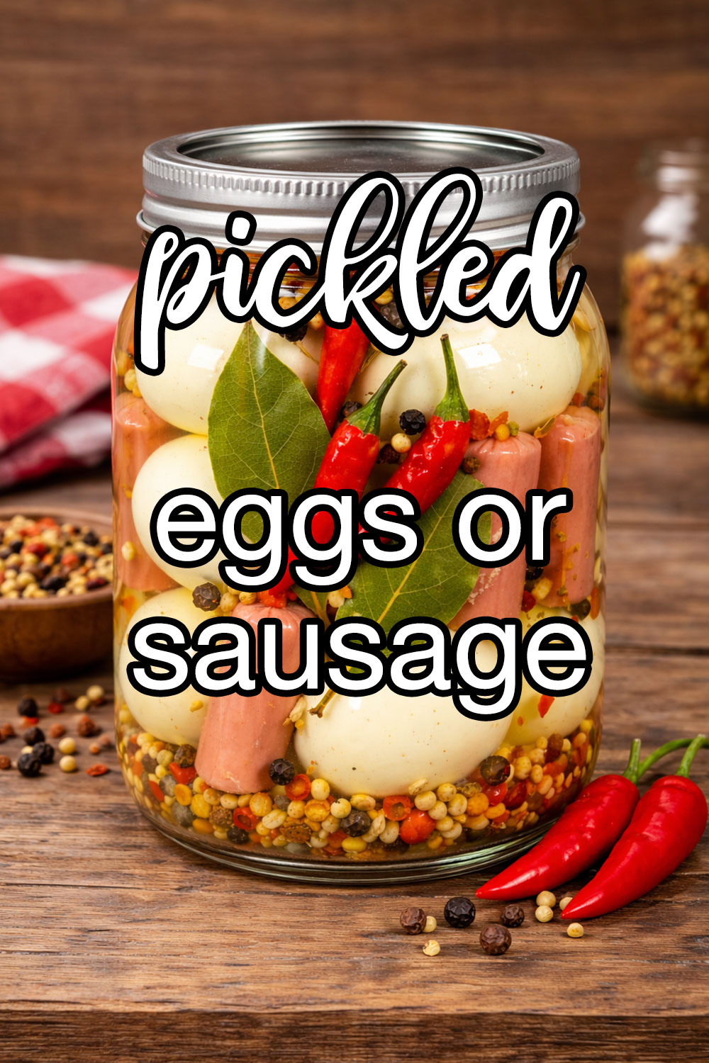Pickled Eggs, Hot Dogs or Vienna Sausage Recipe