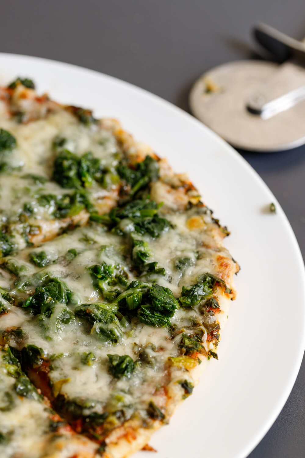 White Spinach Pizza Recipe