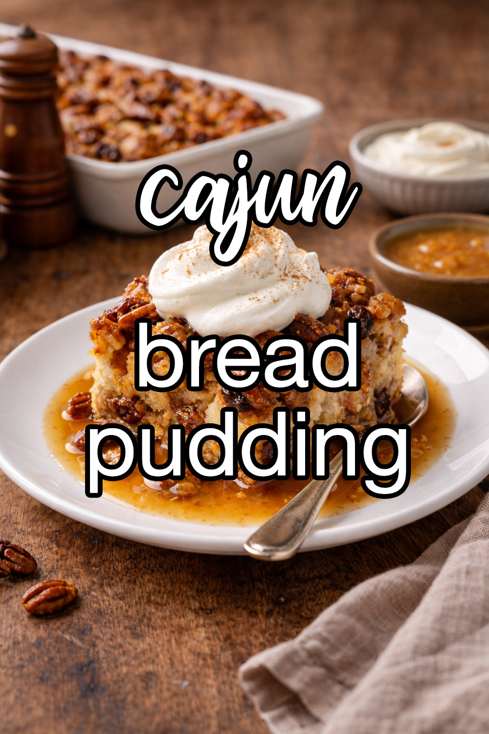 Cajun Bread Pudding and Rum Sauce Recipe