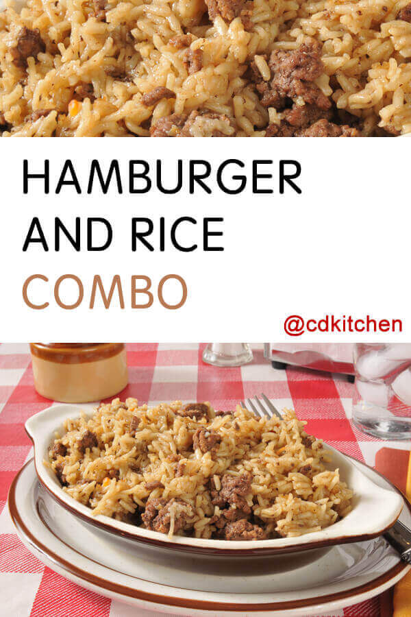 Hamburger And Rice Combo Recipe