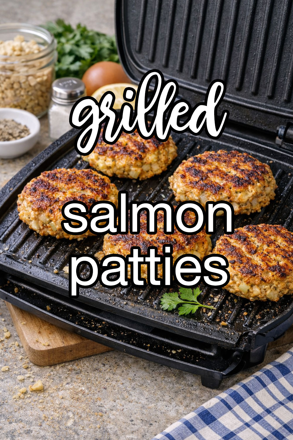 Lowfat Salmon Patties George Foreman Grill Recipe