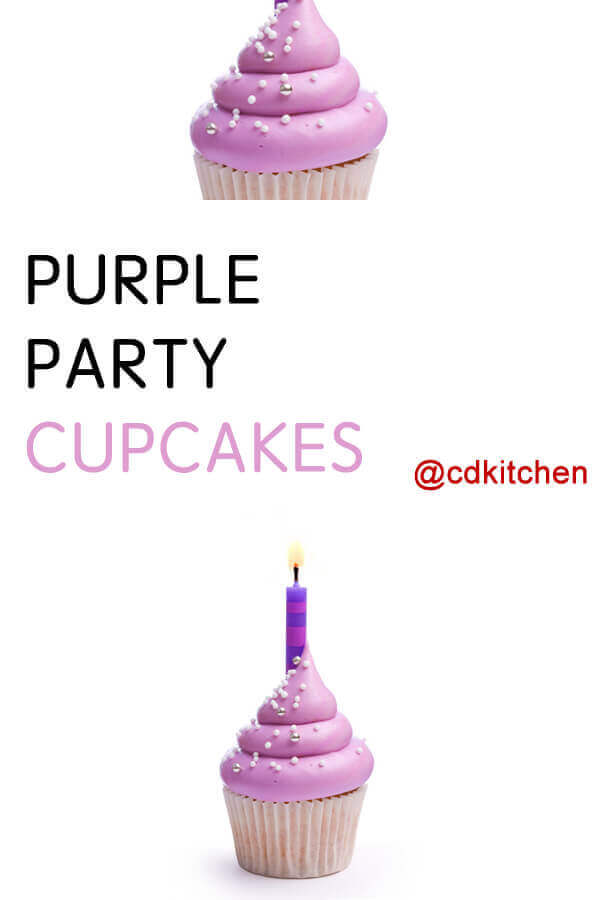 Purple Party Cupcakes Recipe