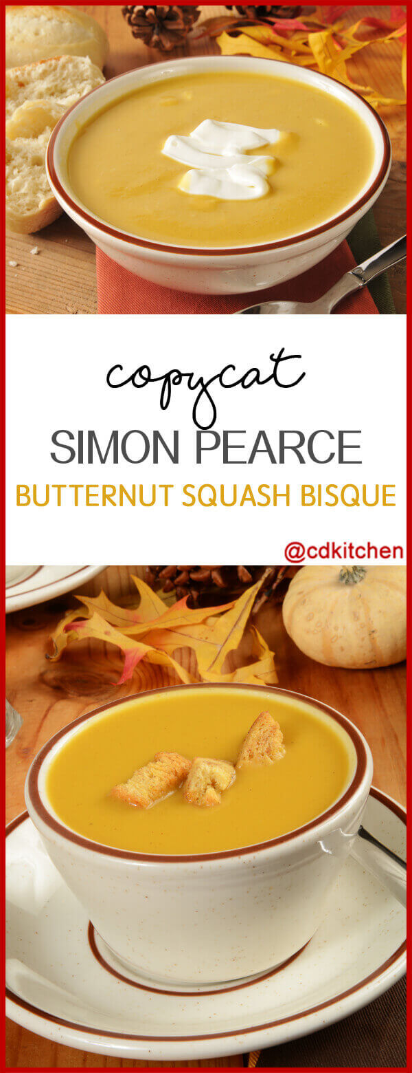Simon Pearce Butternut Squash Bisque Recipe