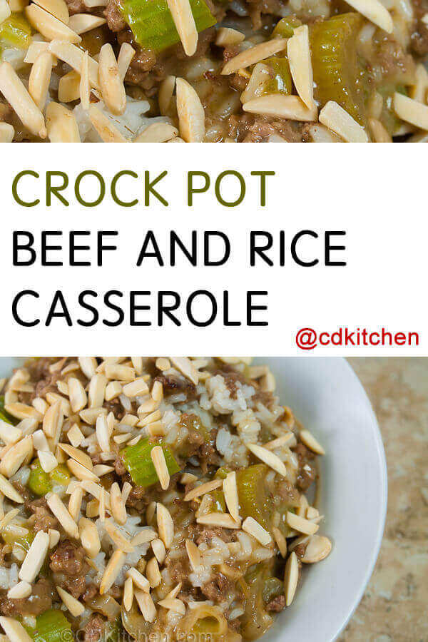 Beef And Rice Casserole Recipe