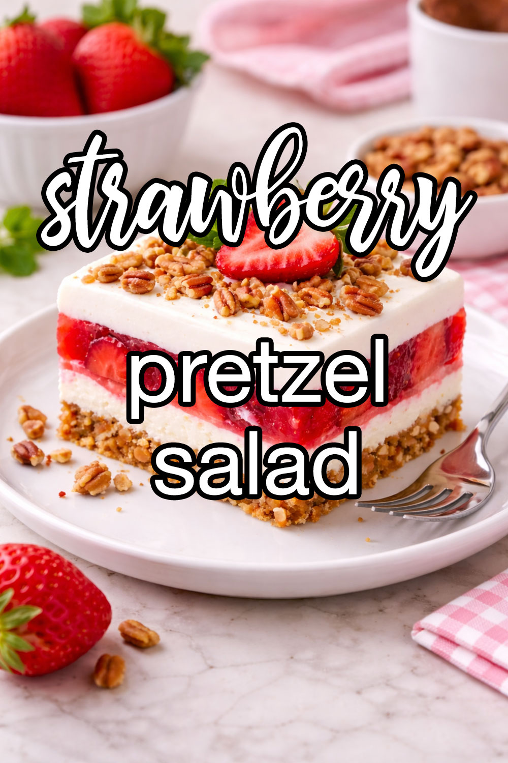 Dixie's Strawberry-Pretzel Salad Recipe