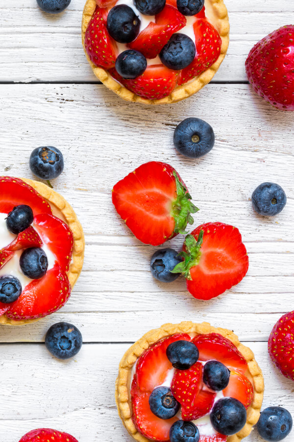 Red, White, And Blue Tarts Recipe