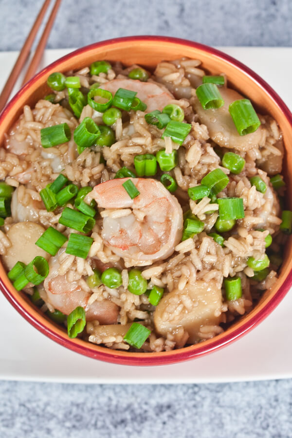Asian-Style Shrimp And Rice With Water Chestnuts Recipe