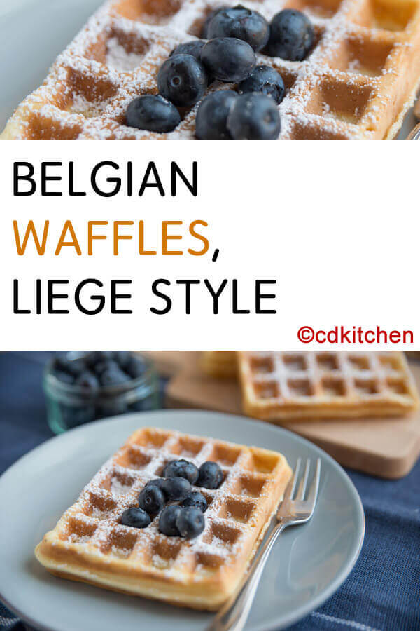 Belgian Waffles, Liege Style Recipe | CDKitchen.com