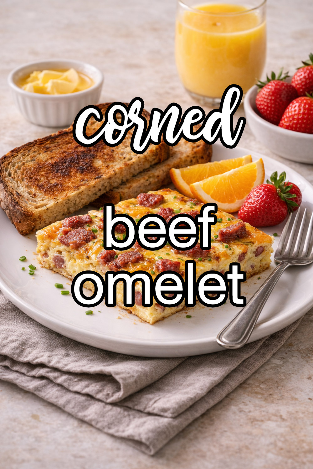 Corned Beef Omelet Recipe