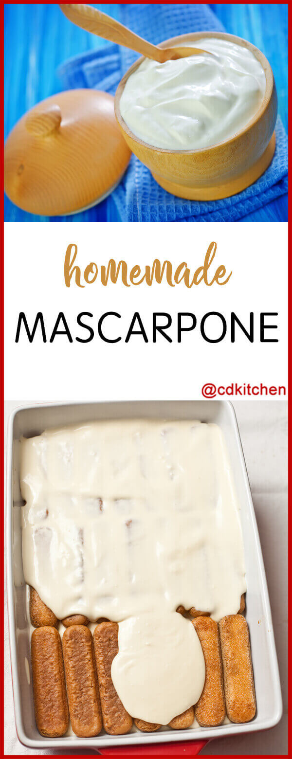 Homemade Mascarpone Recipe