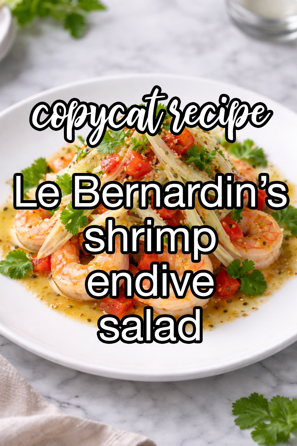Le Bernardin's Warm Shrimp and Endive Salad Recipe