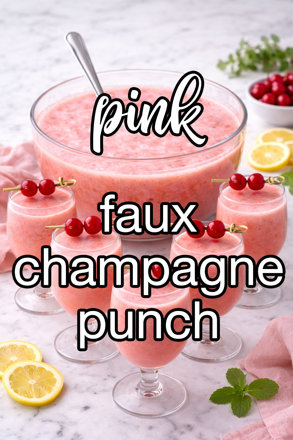 Pink Faux Champagne Punch Recipe
