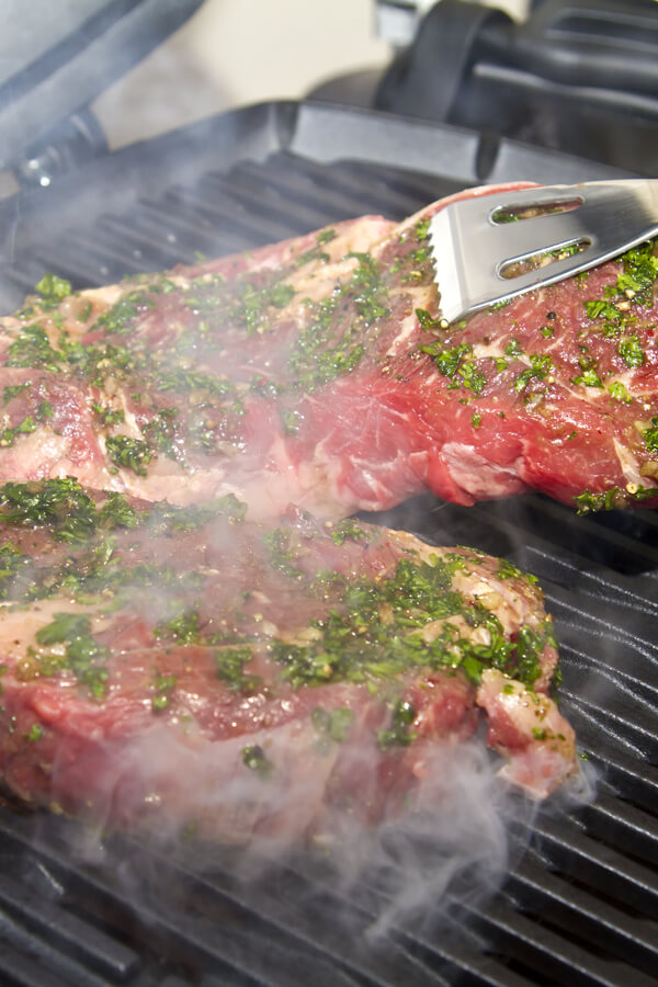 Strip Steak With Cilantro Pepper Crust Recipe