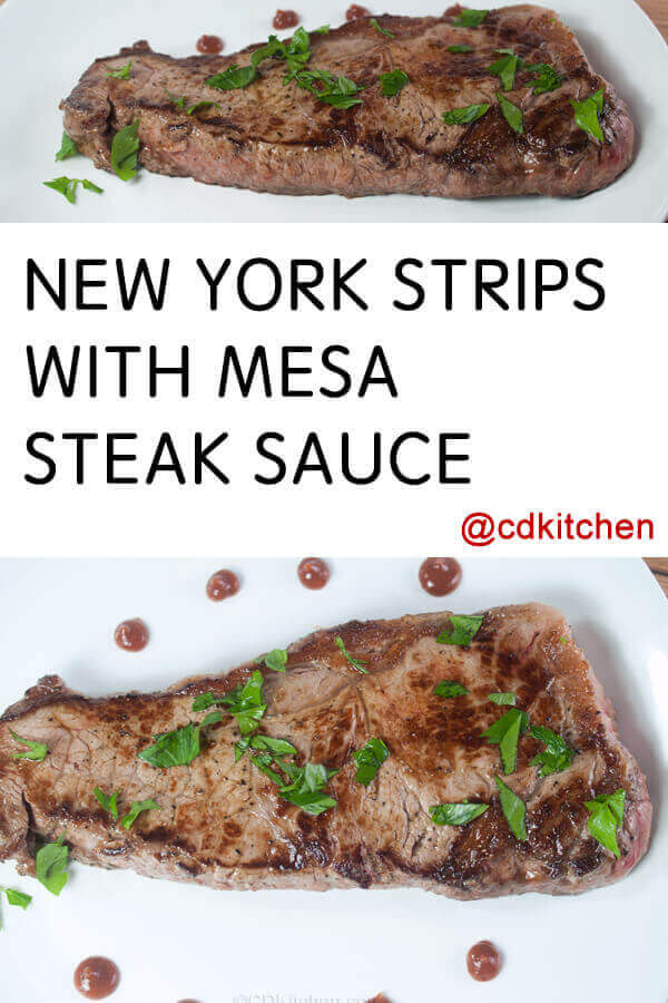 New York Strips with Mesa Steak Sauce Recipe