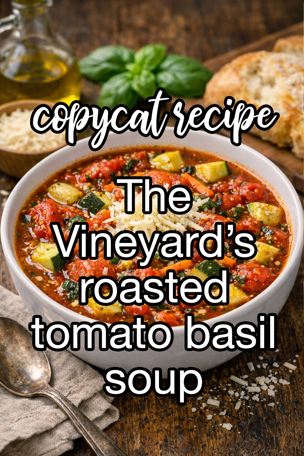 The Vineyards Roasted Tomato Basil Soup Recipe