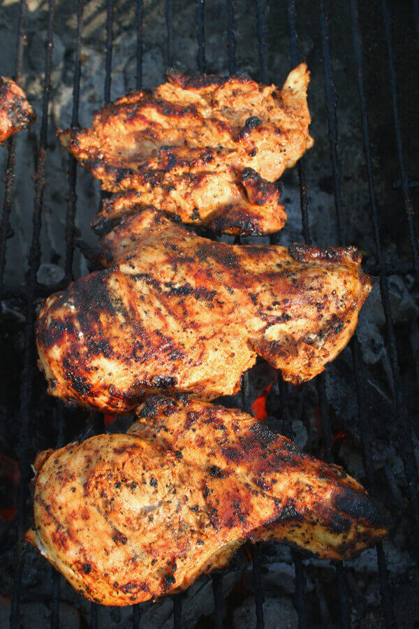 Blackened Chicken Breasts with Soybean Succotash Recipe