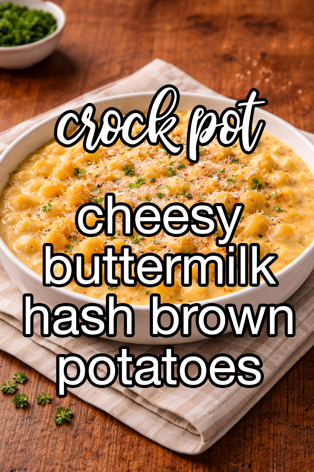 Cheesy Buttermilk Hash Brown Potatoes Recipe