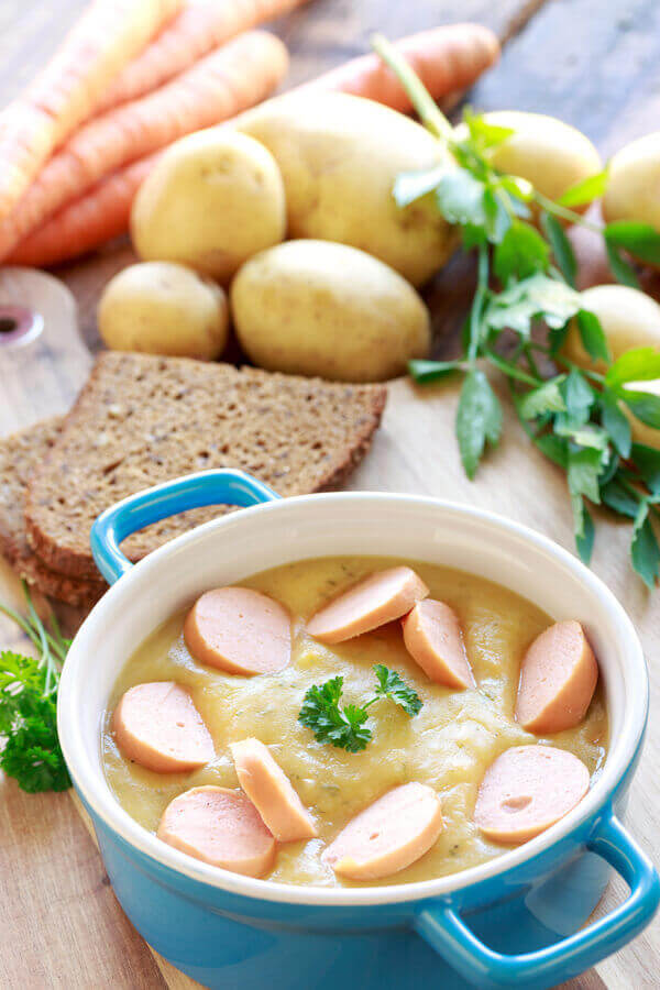 Frankfurter Potato Soup Recipe