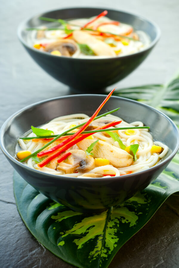 Asian Chicken Miso Noodle Soup Recipe