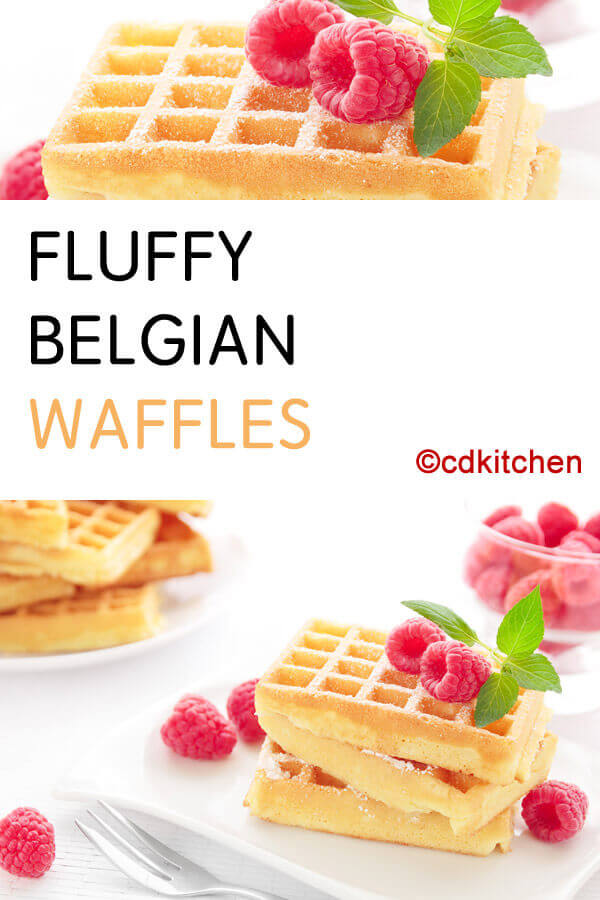 Fluffy Belgian Waffles Recipe | CDKitchen.com