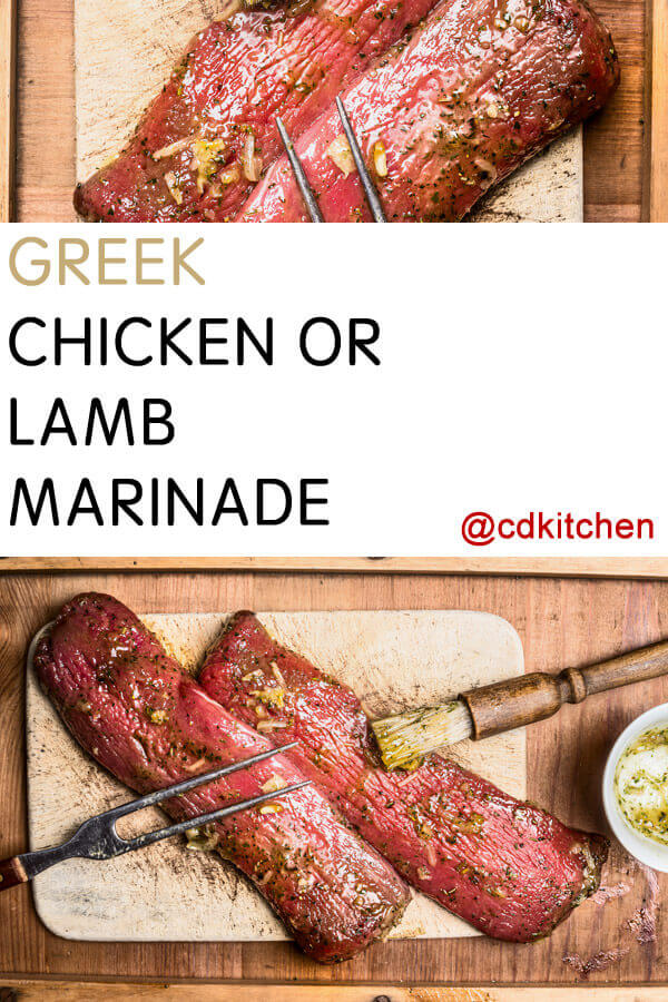 Greek Chicken or Lamb Marinade Recipe | CDKitchen.com