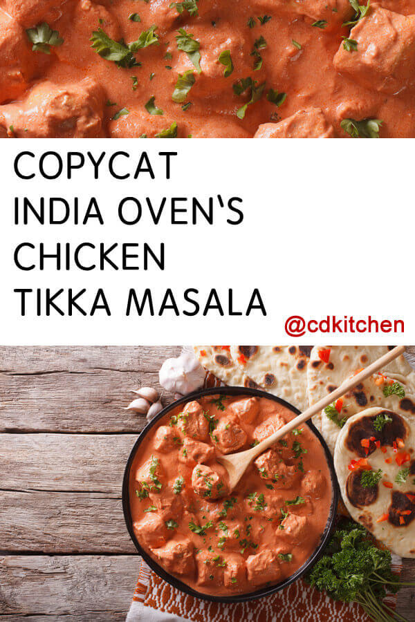 India Oven's Chicken Tikka Masala Recipe