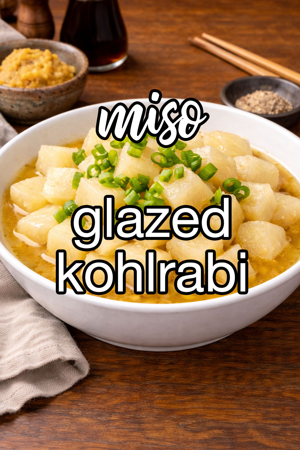 Miso Braised Kohlrabi Recipe