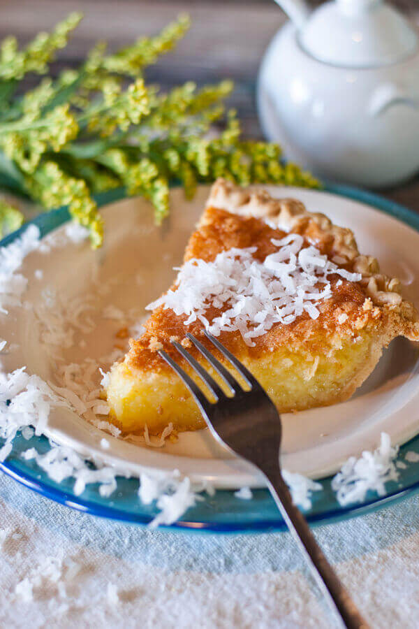 Buttermilk Coconut Pie Recipe | CDKitchen.com