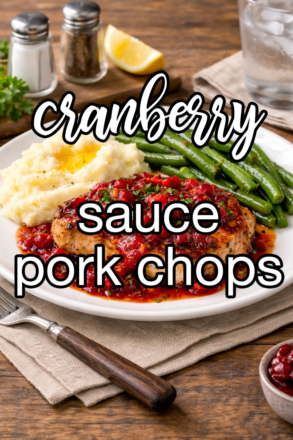 Cranberry Sauce Pork Chops Recipe