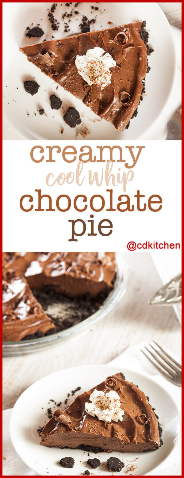 Creamy Cool Whip Chocolate Pie Recipe | CDKitchen.com