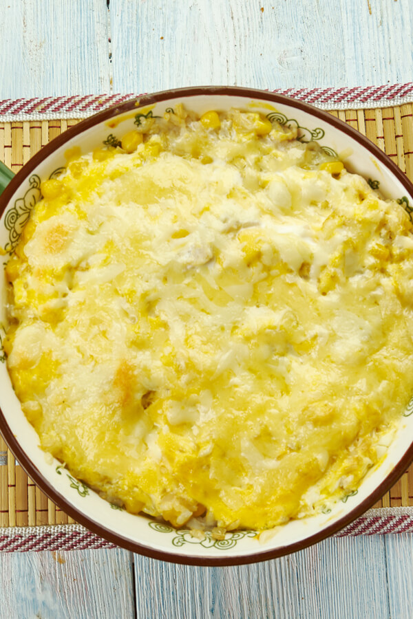 Baked Creamed Corn With Cheese Recipe