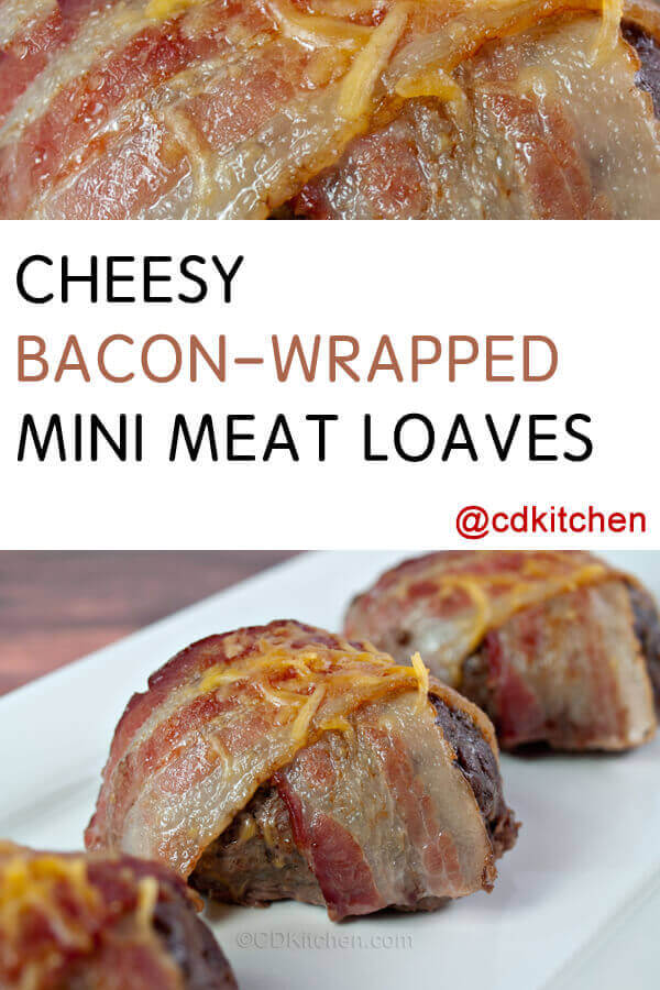 Cheesy Bacon-Wrapped Mini Meat Loaves Recipe