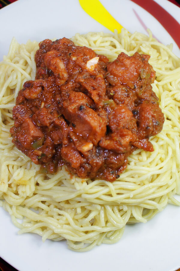 Chicken and Sausage Spaghetti Sauce Recipe