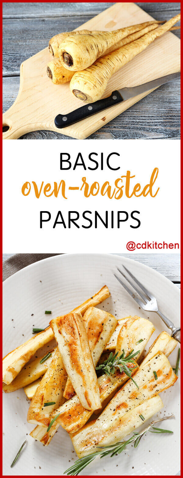 Basic Oven Roasted Parsnips Recipe