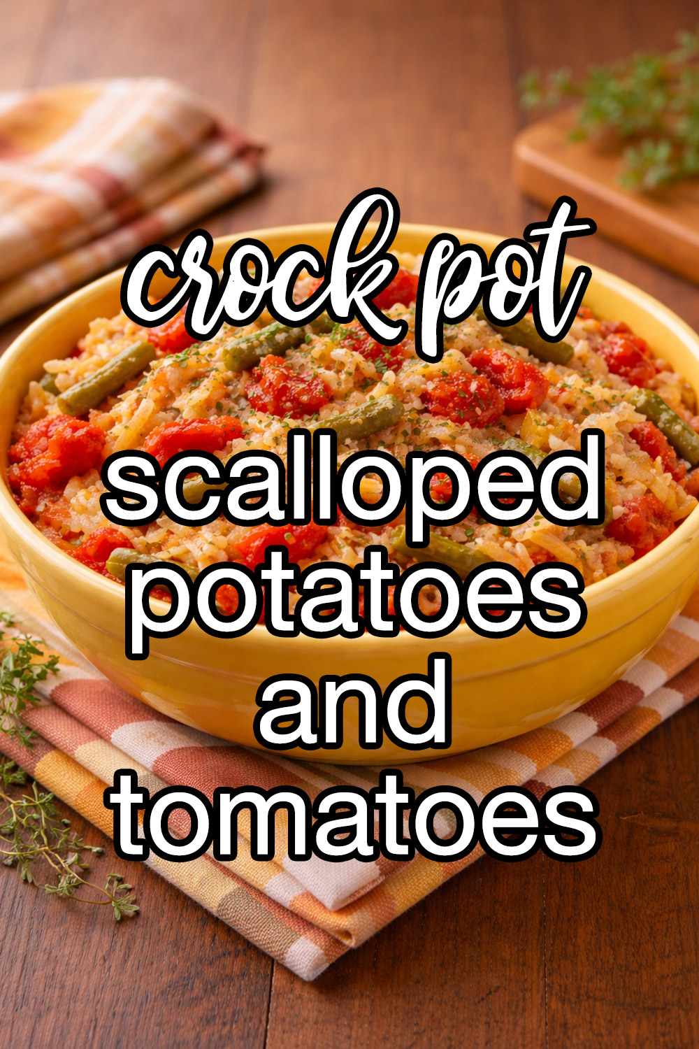 Scalloped Potato-Tomato Pot Recipe