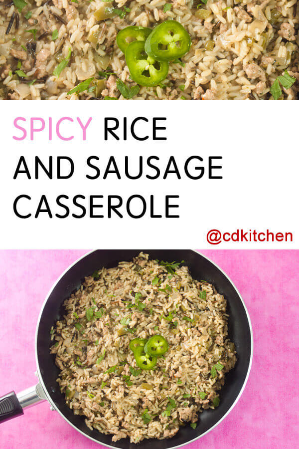 Spicy Rice And Sausage Casserole Recipe