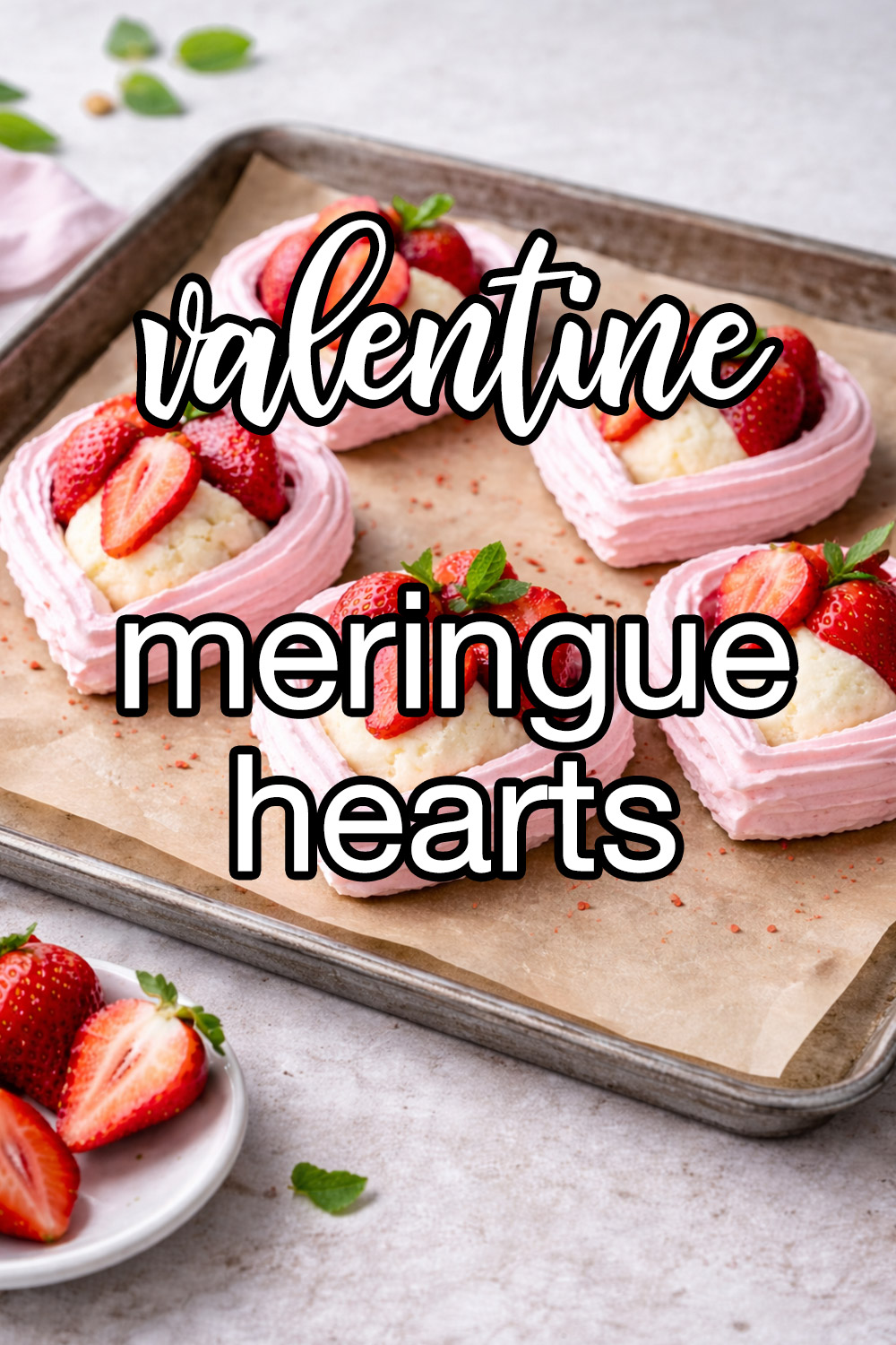 Valentine Meringue Hearts Recipe