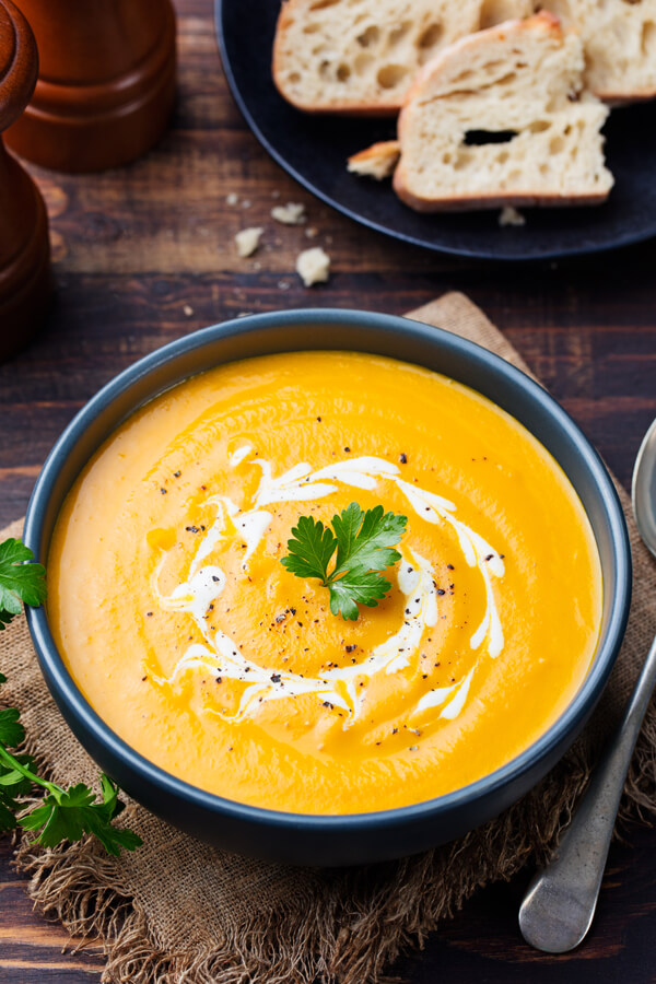 Curried Apple And Butternut Squash Soup Recipe