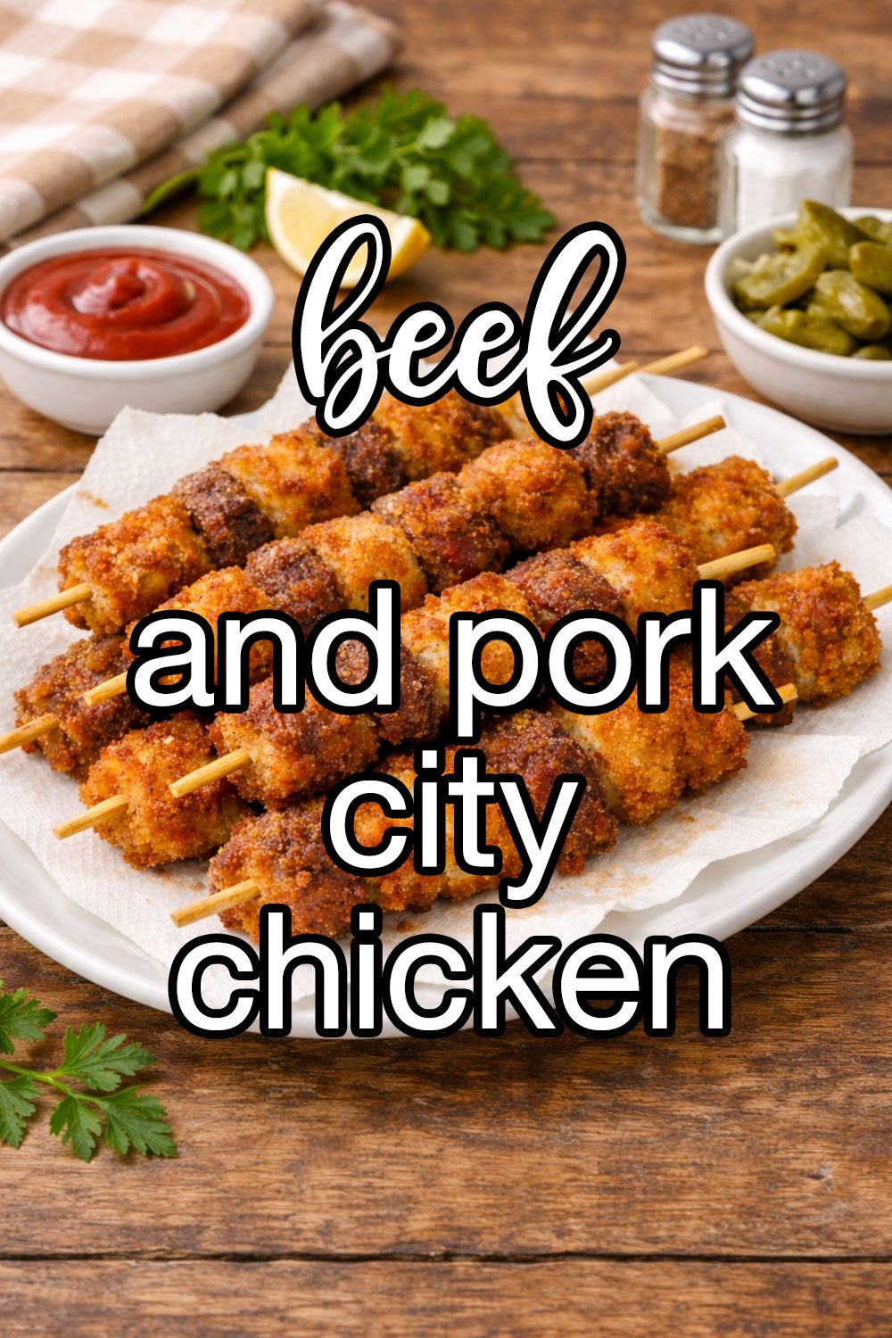Beef And Pork City Chicken Recipe