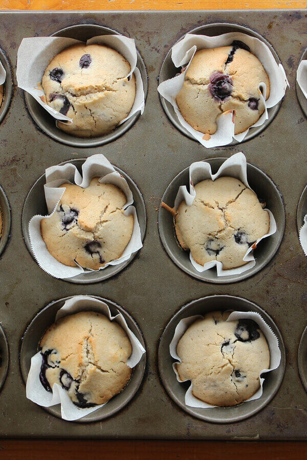 Blueberry Vanilla Muffins Recipe | CDKitchen.com