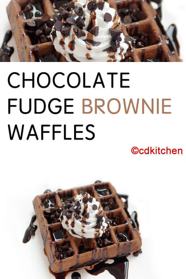 Chocolate Fudge Brownie Waffles Recipe